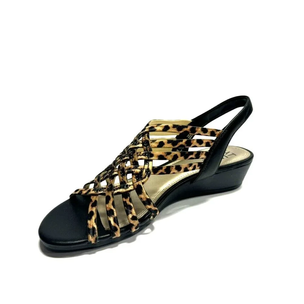 Naturalizer Womens Remix Slingback Sandal Leopard Print Size 6.5 M